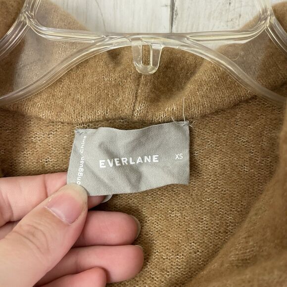 Everlane The Cozy Stretch Duster Cardigan Caramel Camel Tan Size XS - Picture 2 of 11